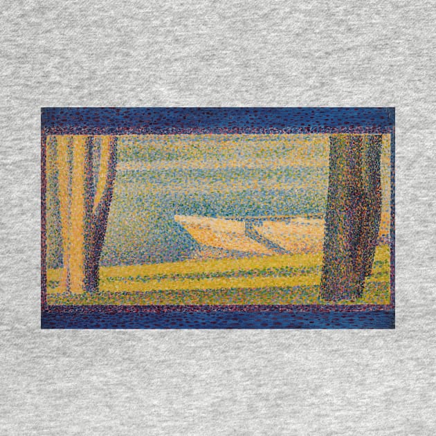 Moored Boats and Trees by Georges-Pierre Seurat by Classic Art Stall